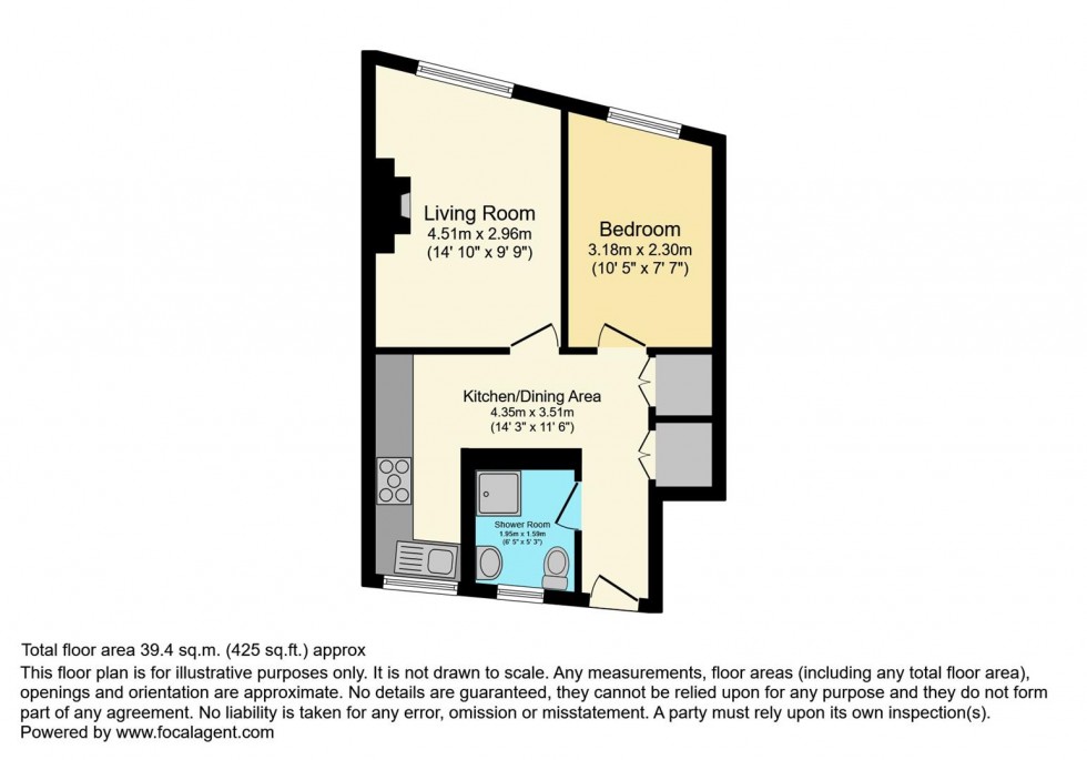 Floorplan for Heath Road, Twickenham