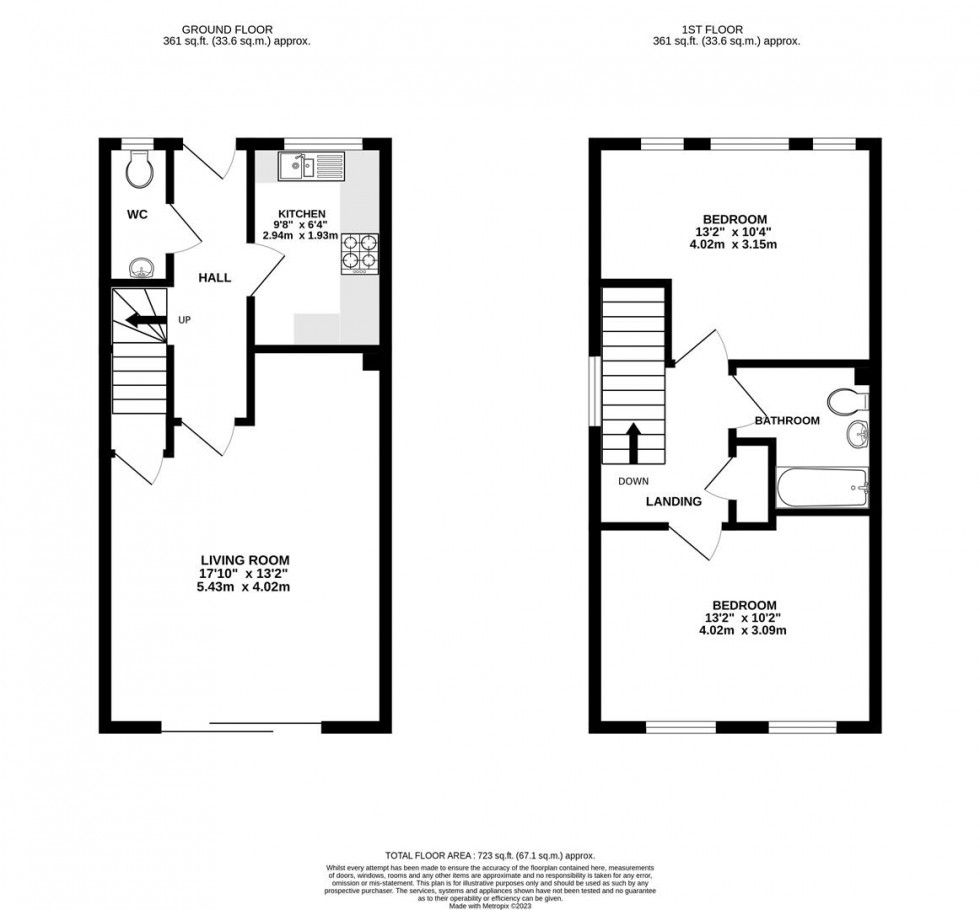 Floorplan for Knevett Terrace, Hounslow