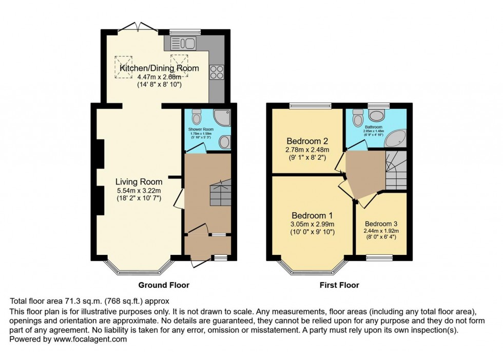 Floorplan for Fulwell Park Avenue, Twickenham