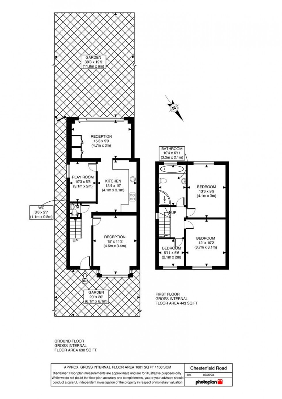 Floorplan for Chesterfield Road, Ashford