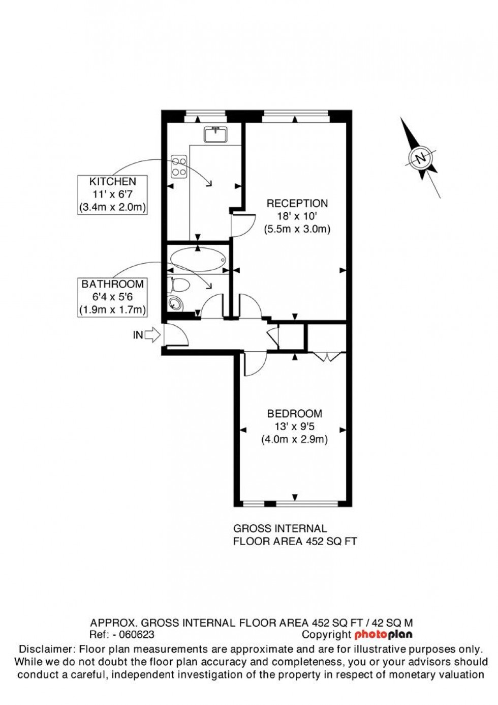 Floorplan for Scotts Avenue, Sunbury-On-Thames