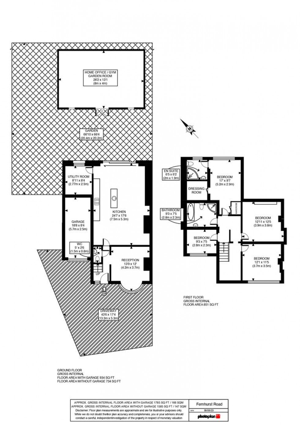 Floorplan for Fernhurst Road, Ashford