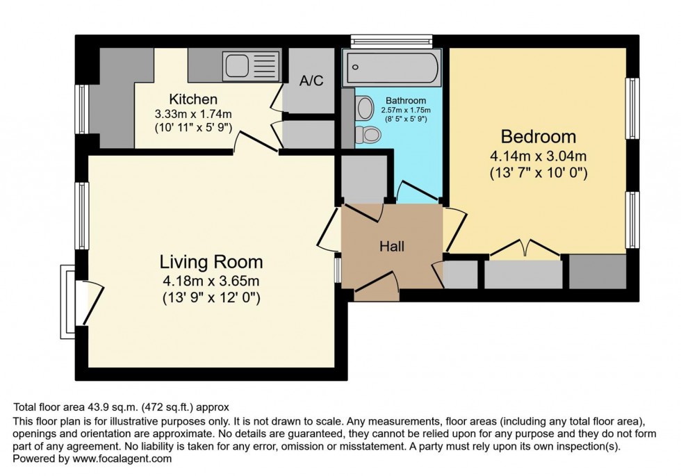 Floorplan for Harrowdene Gardens, Teddington