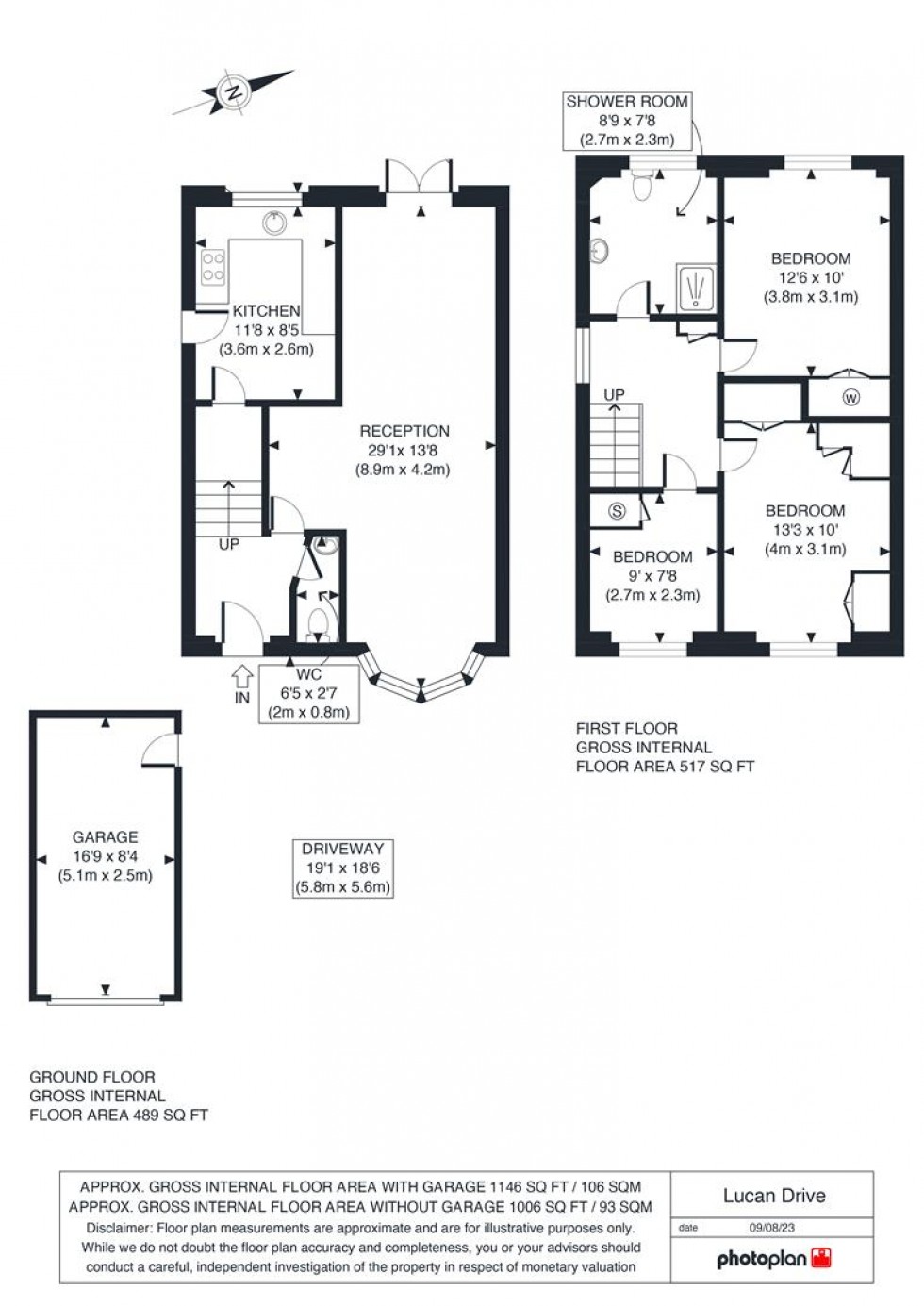 Floorplan for Lucan Drive, Staines-Upon-Thames