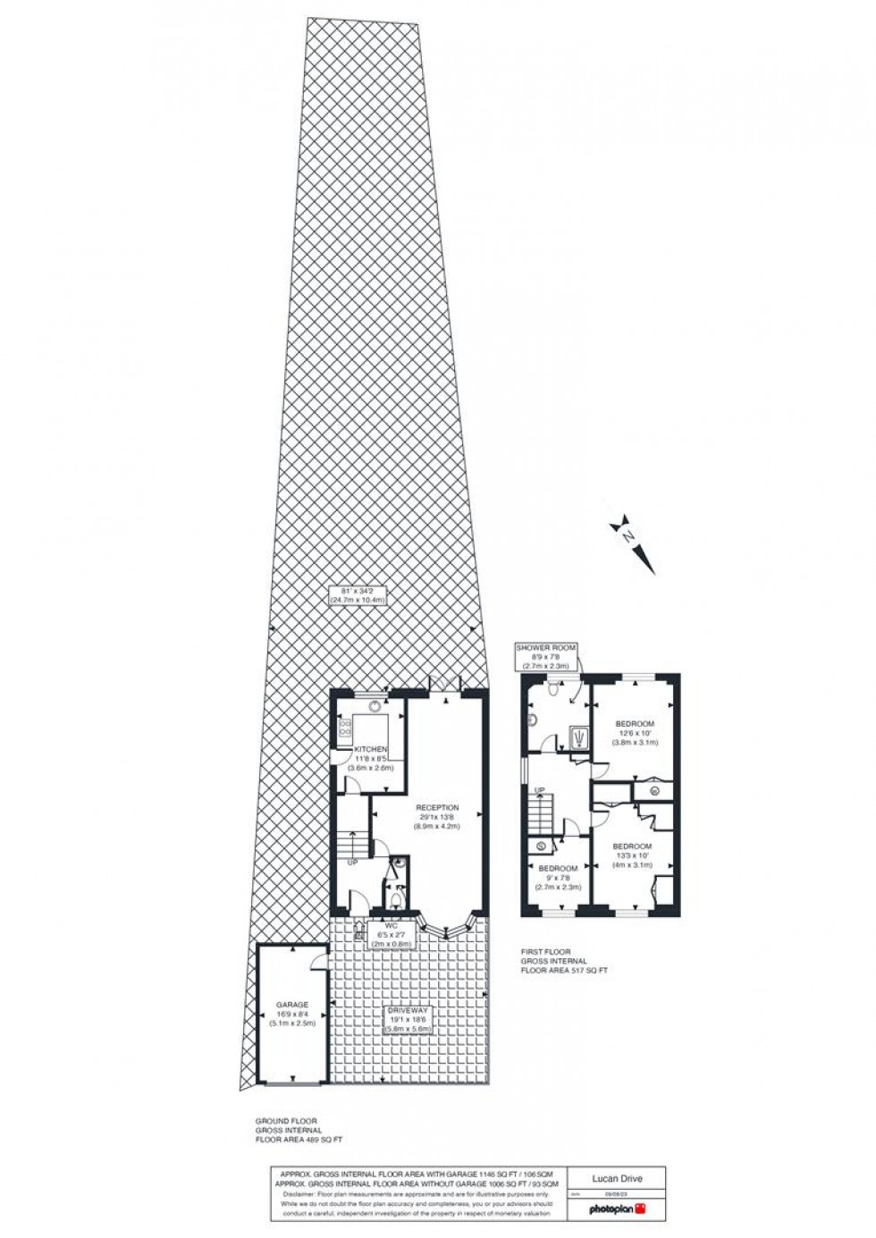 Floorplan for Lucan Drive, Staines-Upon-Thames