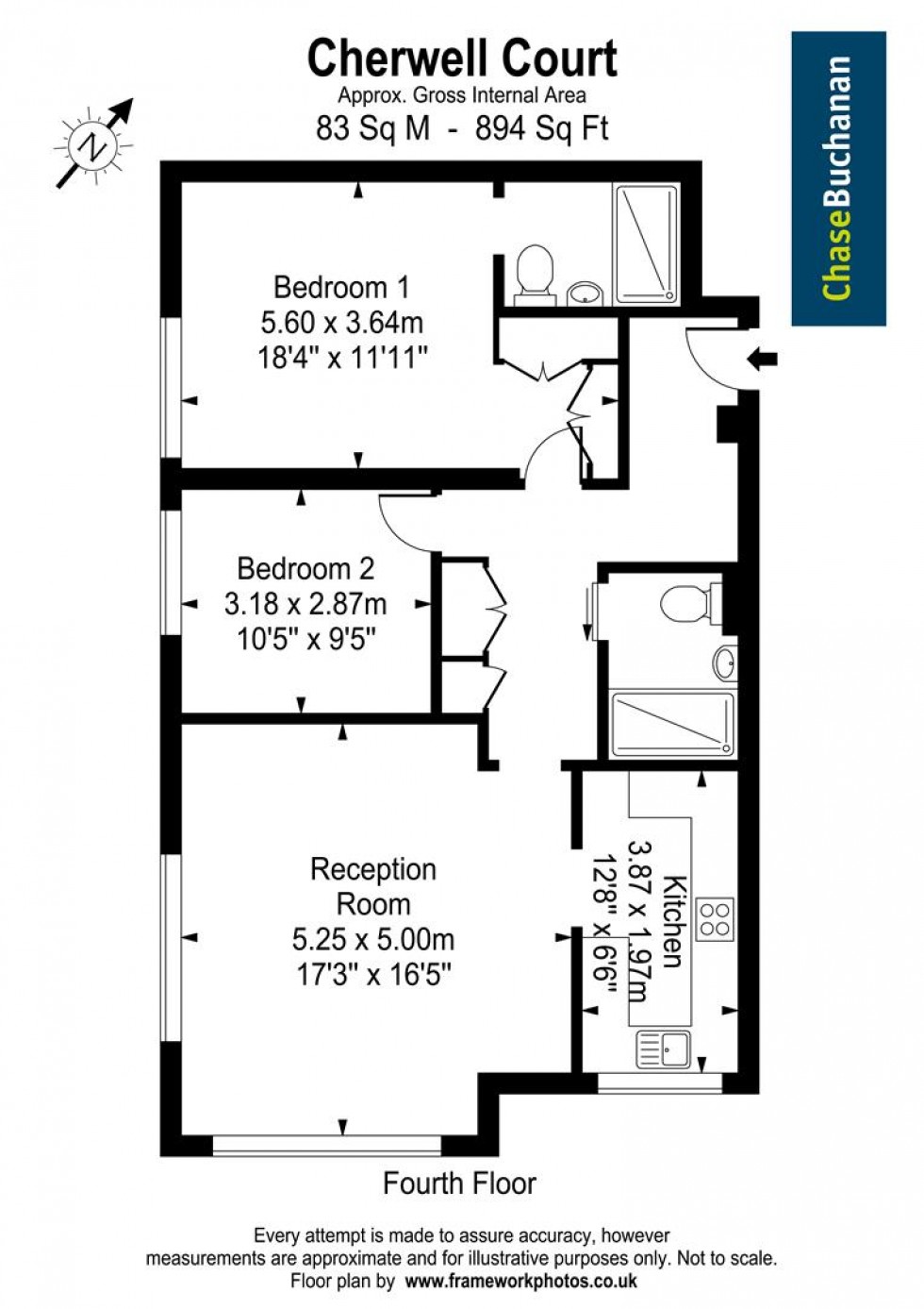 Floorplan for Broom Park, Teddington