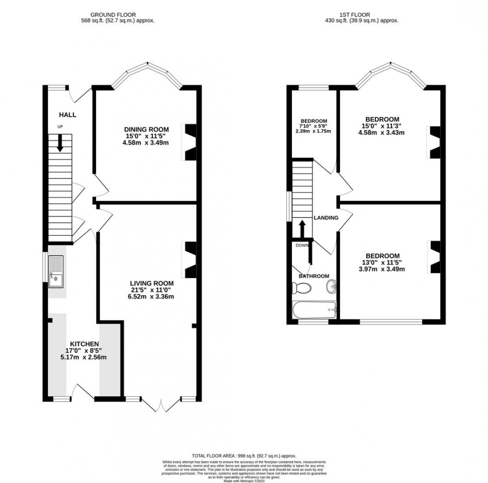 Floorplan for Kneller Gardens, Isleworth