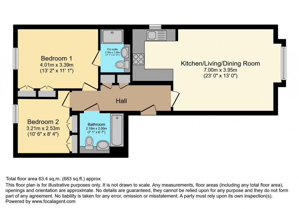 Floorplan for Vicarage Road, Egham