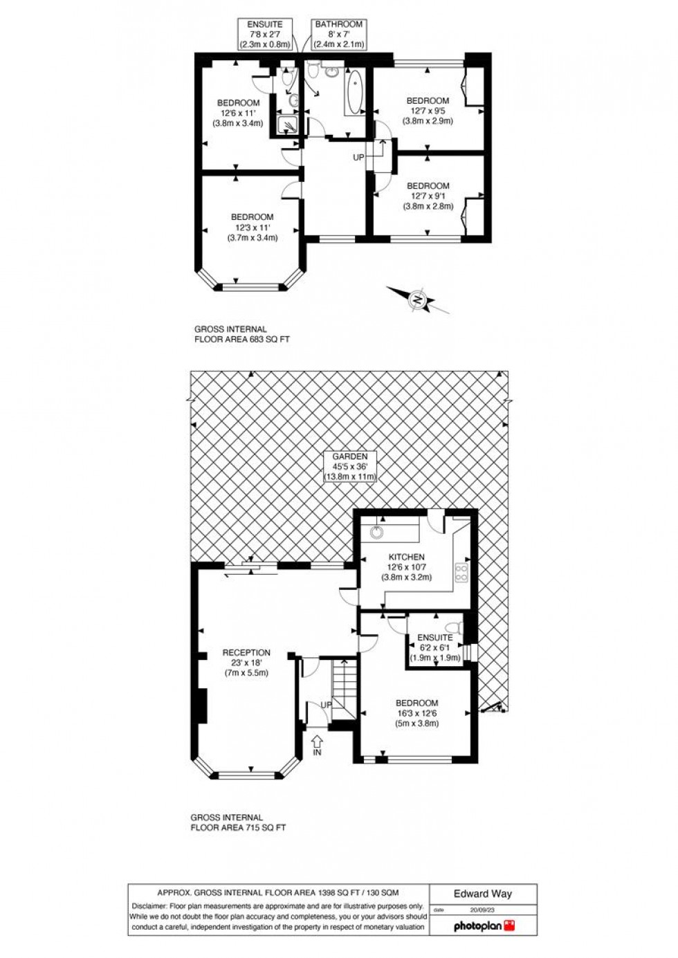 Floorplan for Edward Way, Ashford