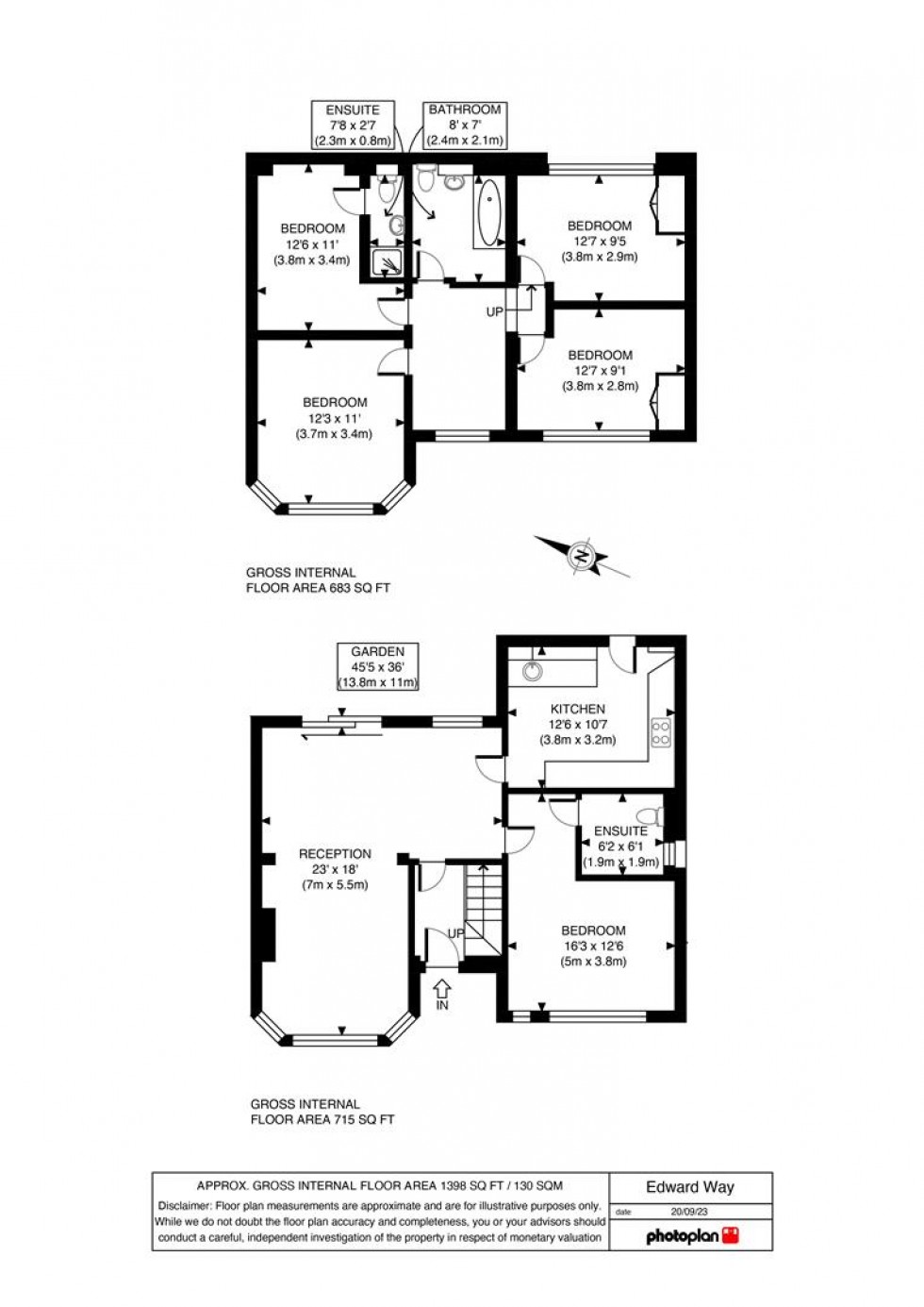 Floorplan for Edward Way, Ashford