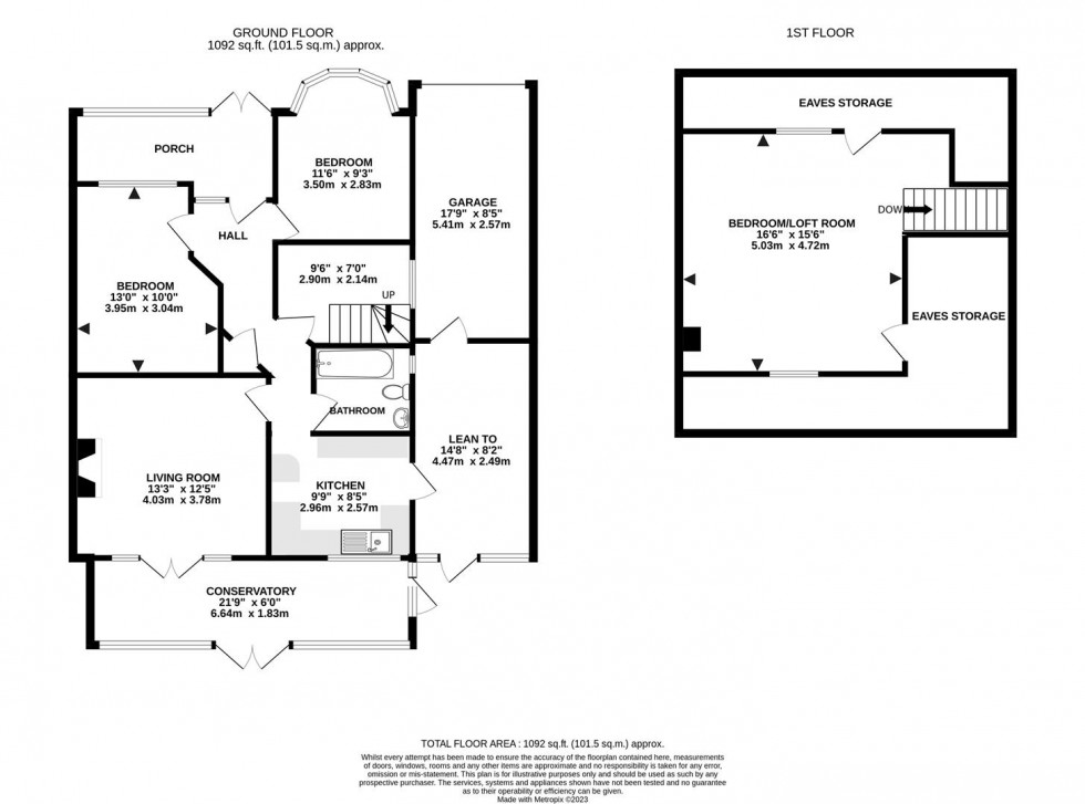 Floorplan for Sheringham Avenue, Whitton