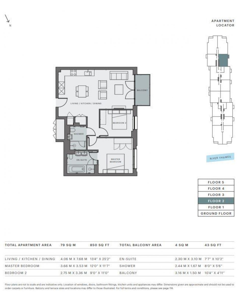 Floorplan for Teddington Riverside, Teddington