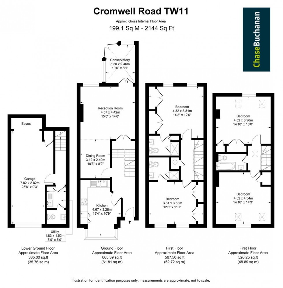 Floorplan for Cromwell Road, Teddington