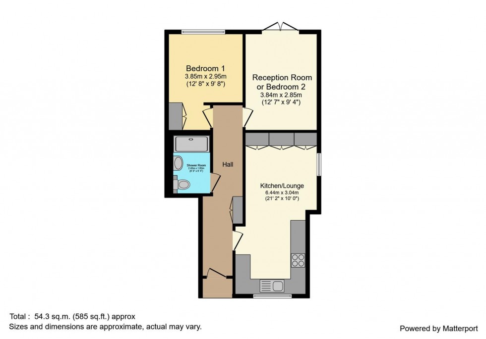 Floorplan for Norwood Close, Twickenham