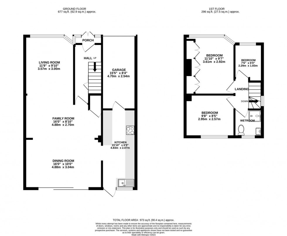 Floorplan for Villiers Avenue, Whitton