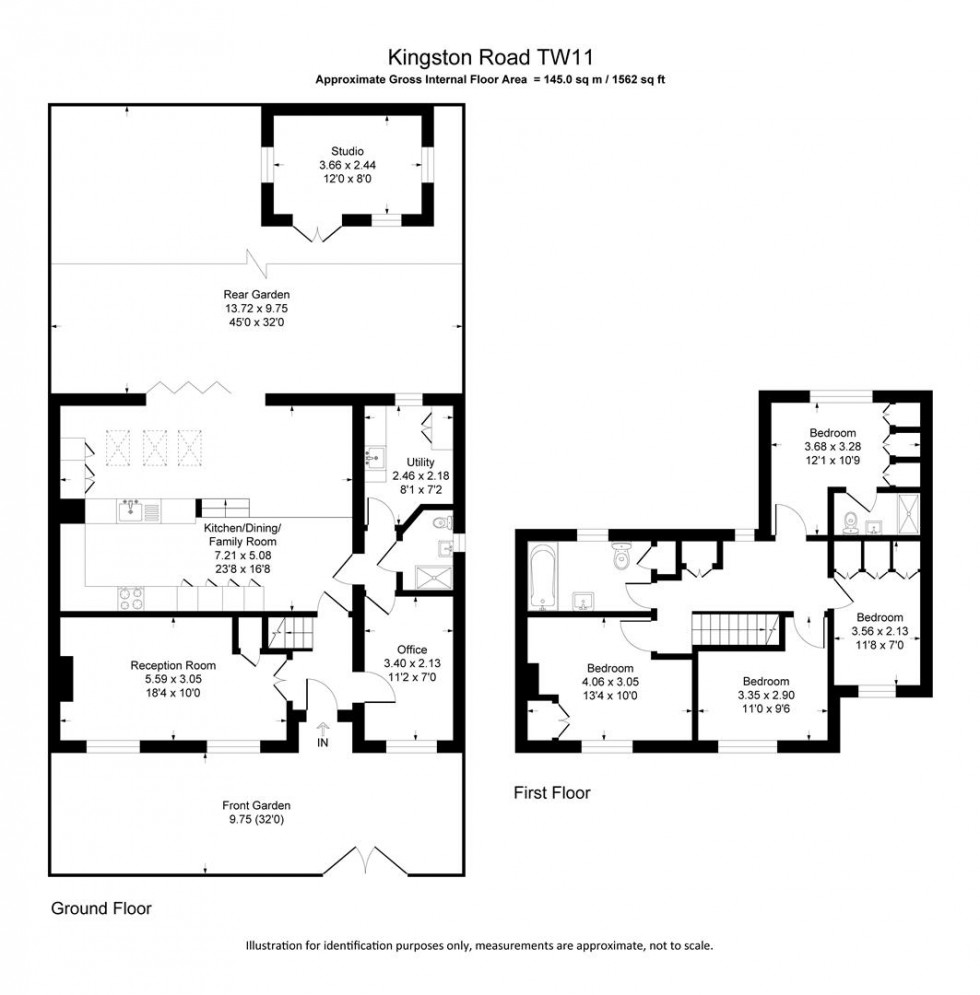 Floorplan for Kingston Road, Teddington