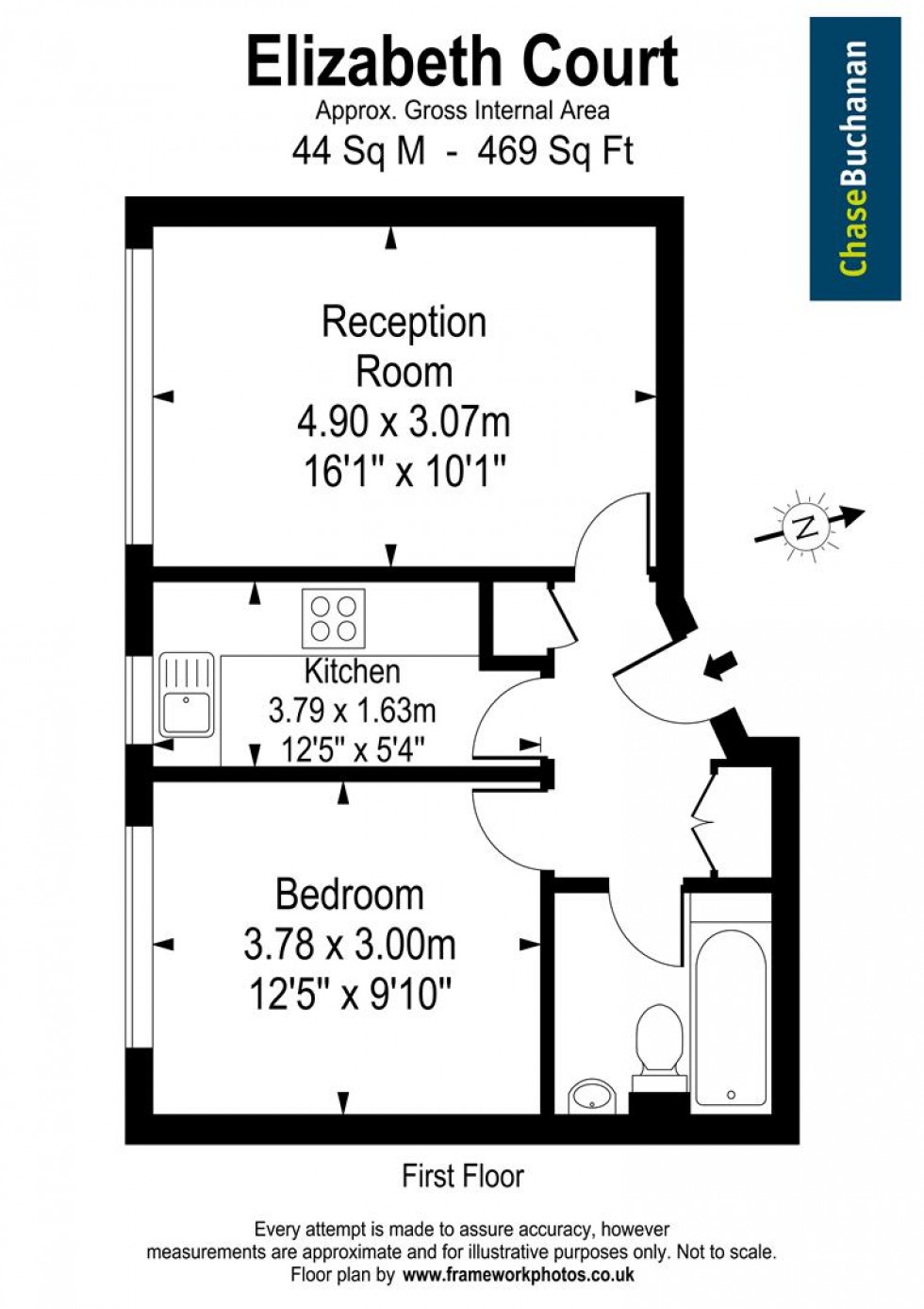 Floorplan for Hampton Road, Teddington