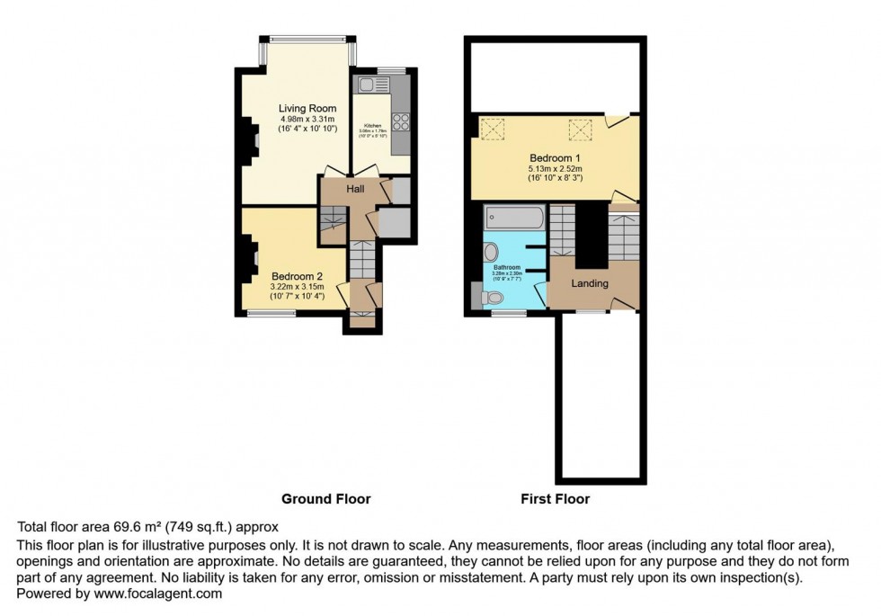 Floorplan for Kingston Road, Teddington