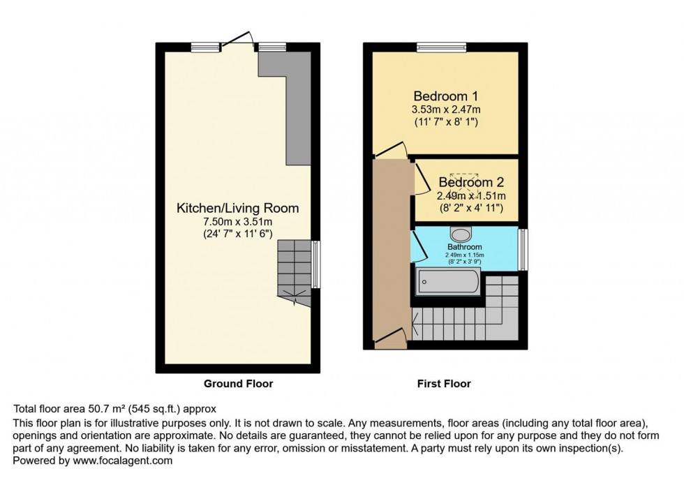 Floorplan for Kingston Road, Teddington