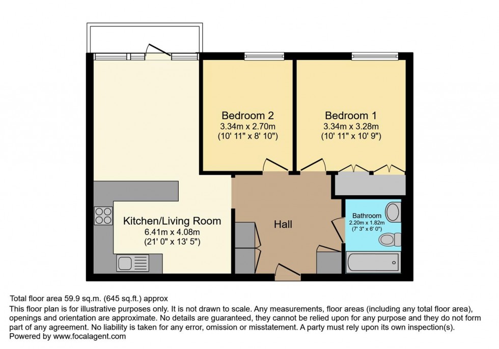 Floorplan for Langhorn Drive, Twickenham