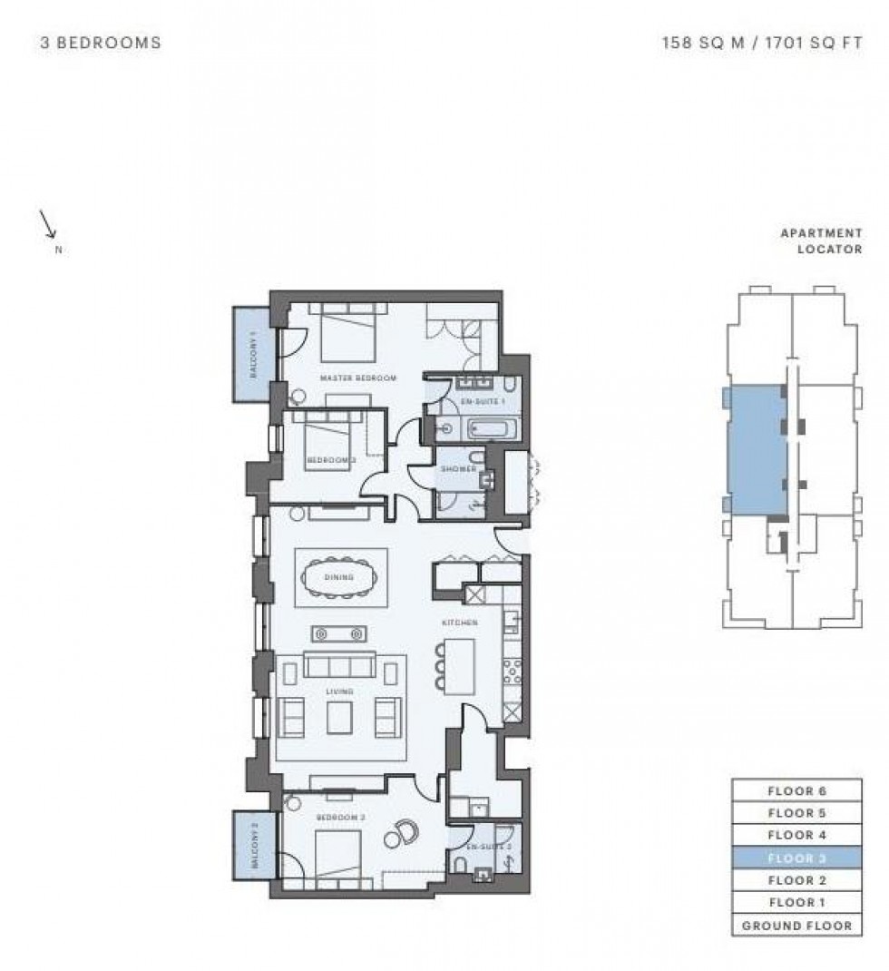 Floorplan for Pinewood Gardens, Teddington
