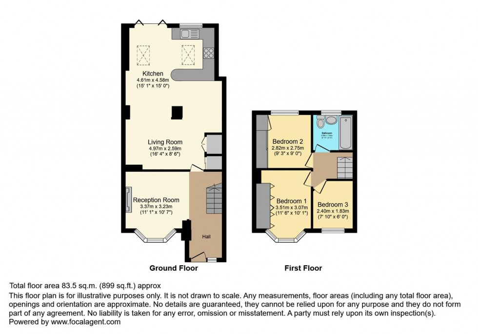 Floorplan for Lisbon Avenue, Twickenham