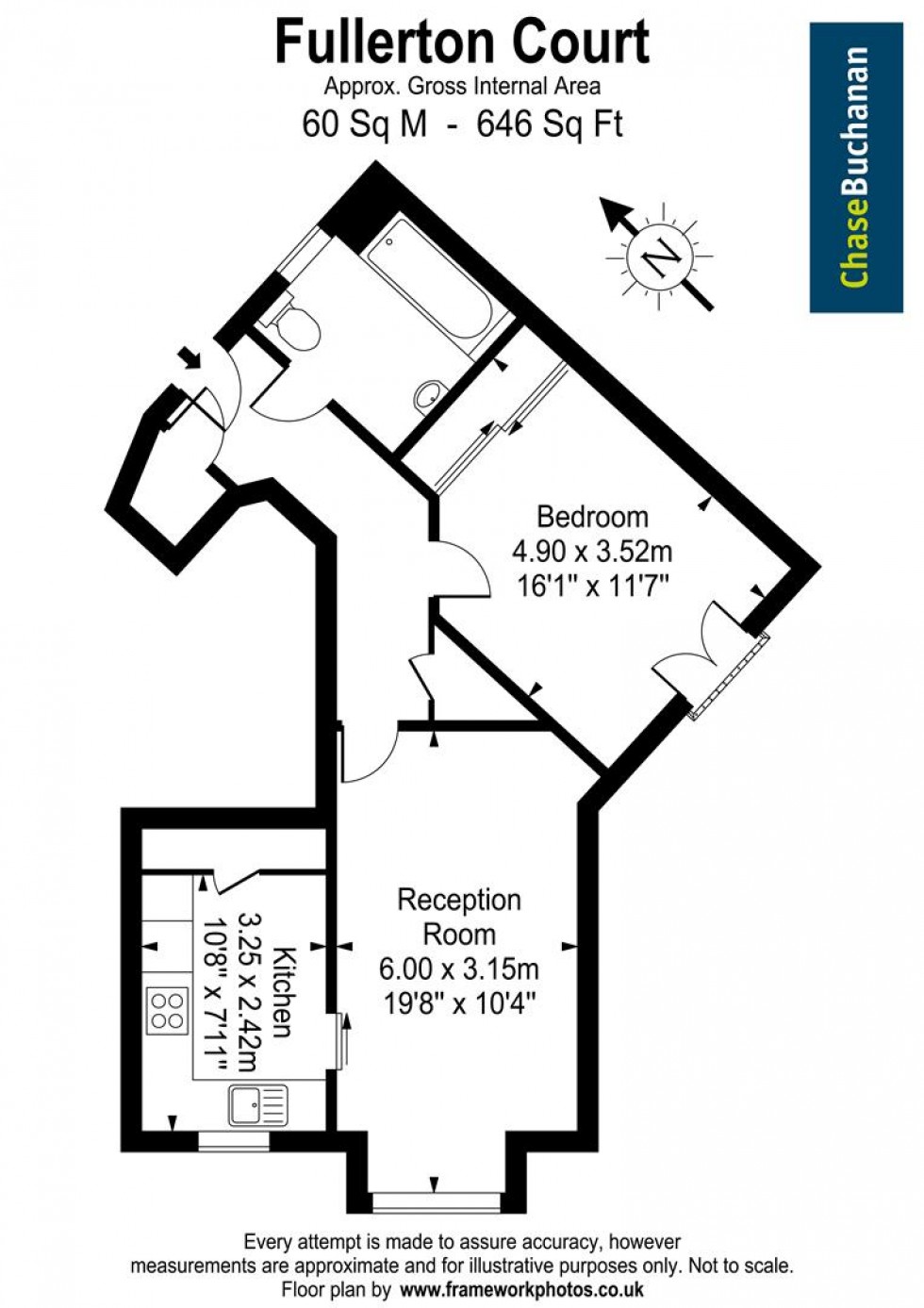 Floorplan for Udney Park Road, Teddington