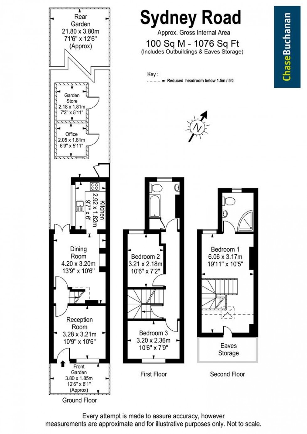 Floorplan for Sydney Road, Teddington