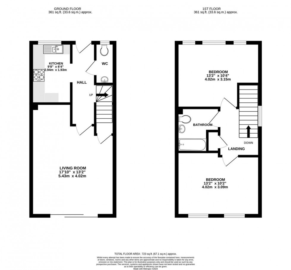 Floorplan for Knevett Terrace, Hounslow