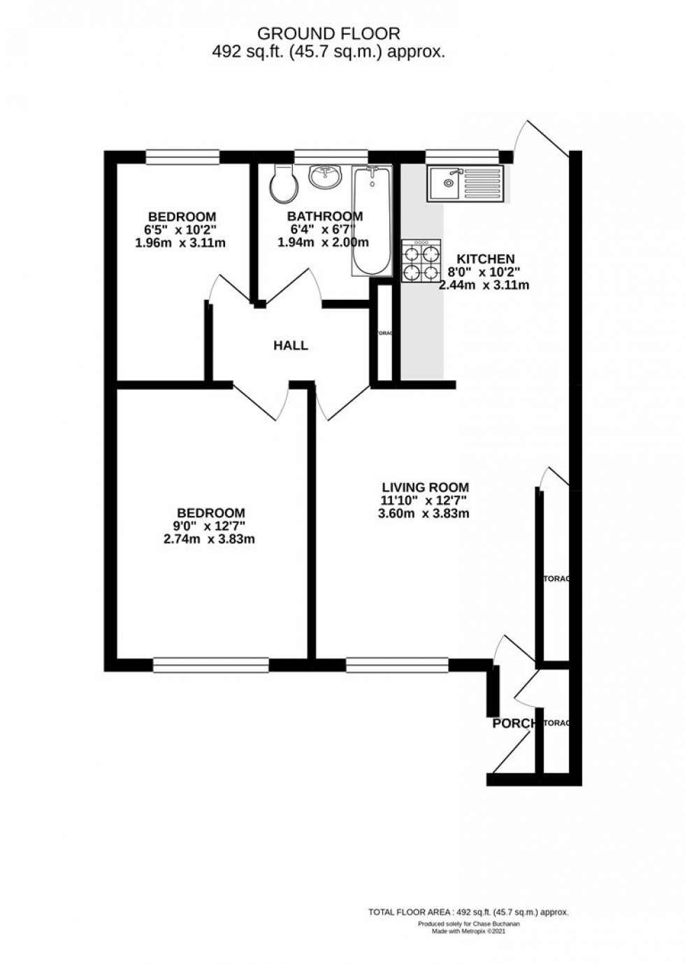 Floorplan for Belvedere Close, Teddington