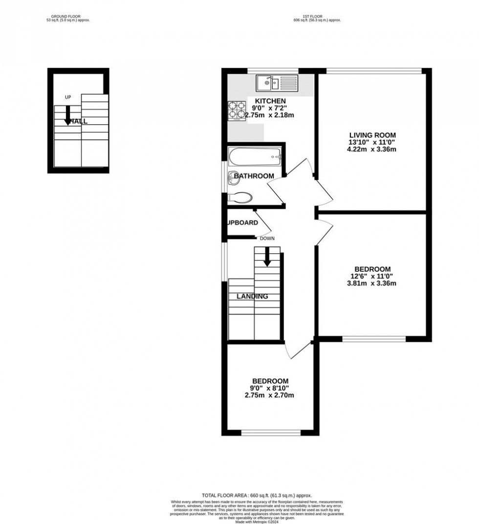 Floorplan for Wills Crescent, Whitton, Hounslow