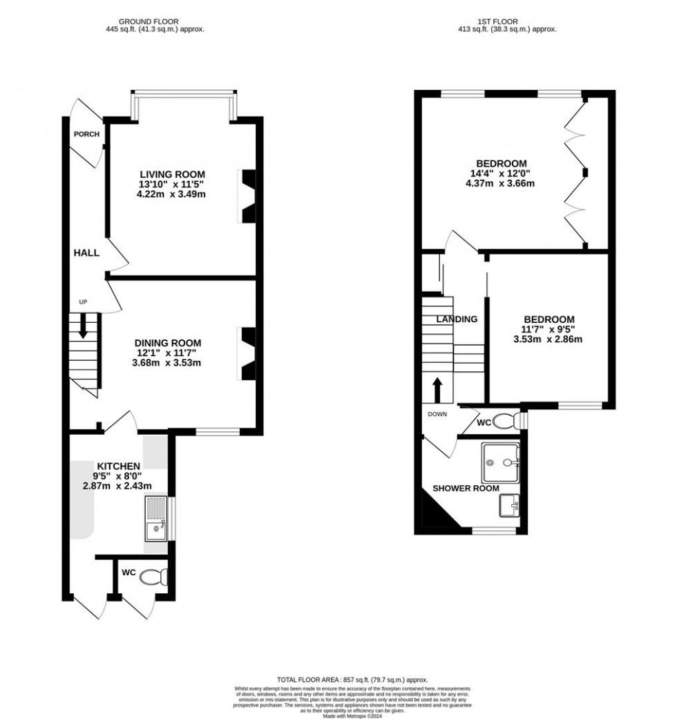 Floorplan for Park Road, Hounslow