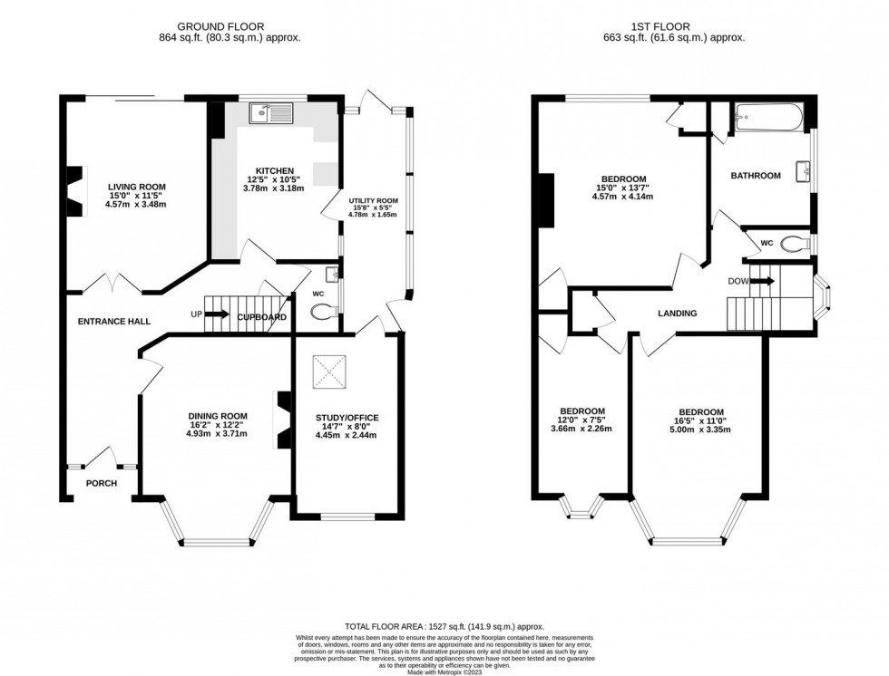 Floorplan for Bryanston Avenue, Whitton