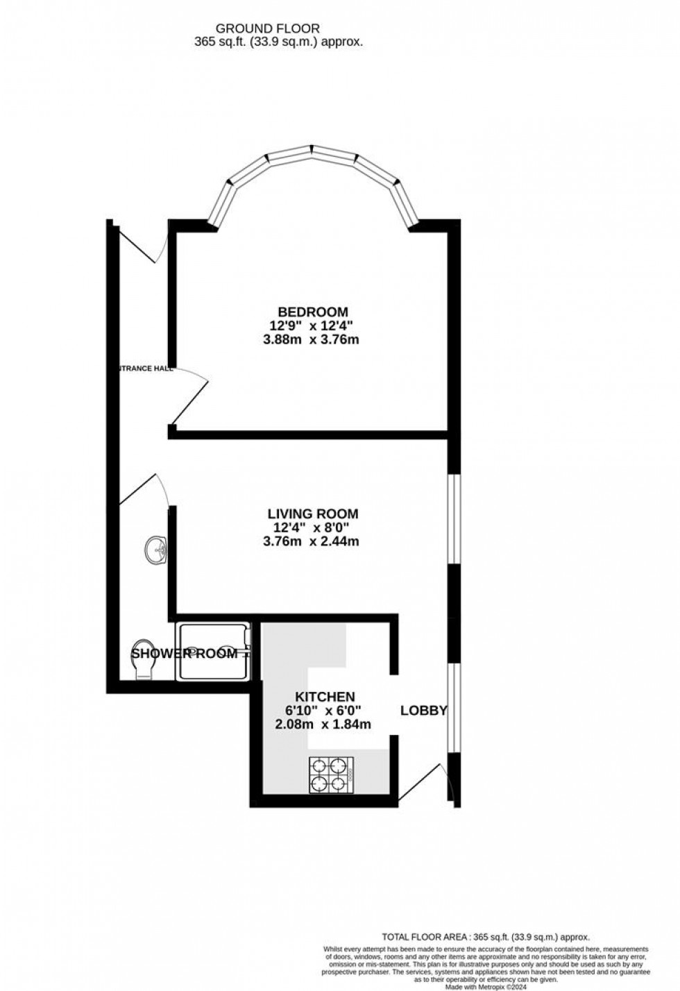 Floorplan for Seaton Close, Whitton