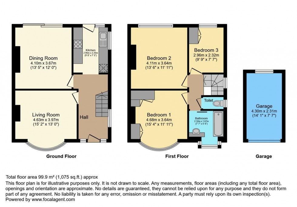 Floorplan for Chase Gardens, Twickenham