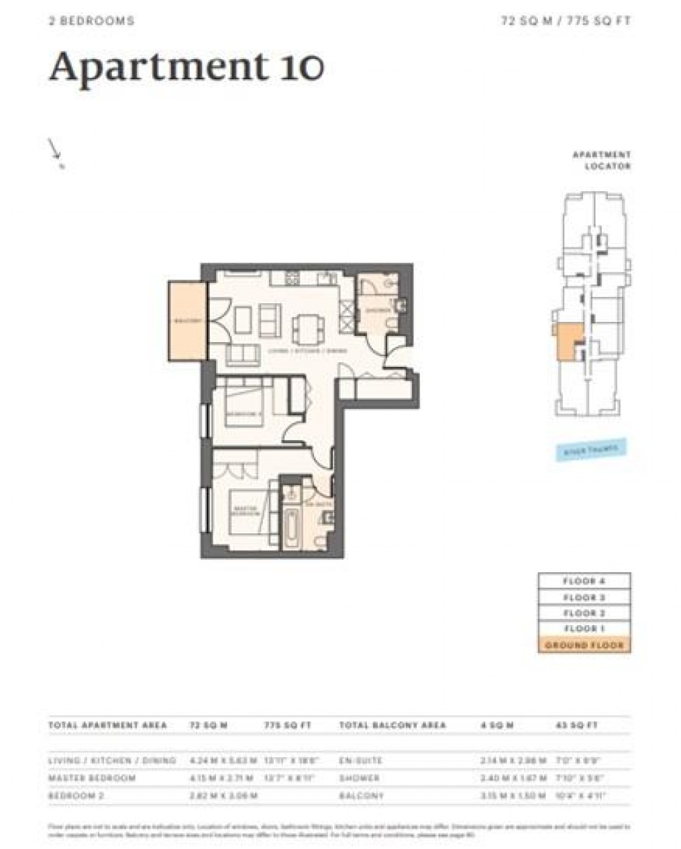 Floorplan for Pinewood Gardens, Teddington