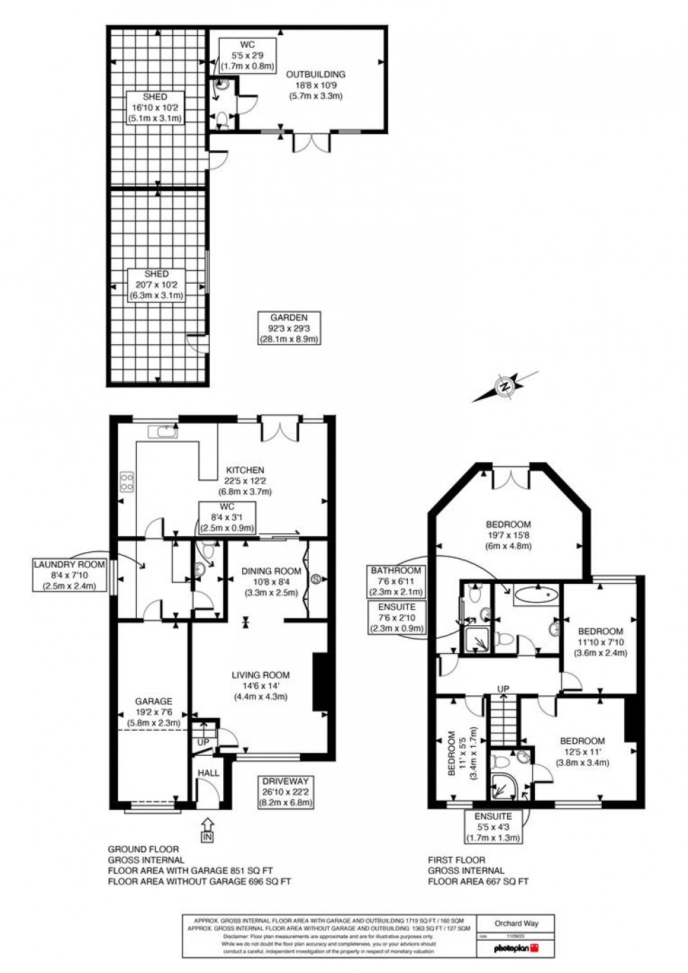 Floorplan for Orchard Way, Ashford