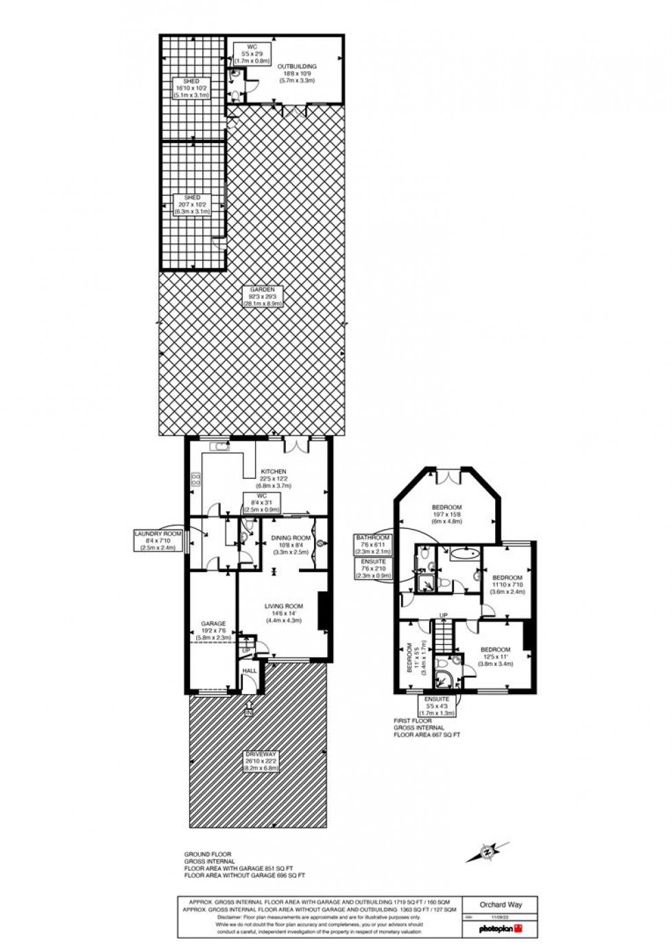 Floorplan for Orchard Way, Ashford