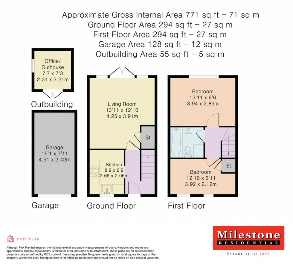 Floorplan for Masefield Way, Stanwell