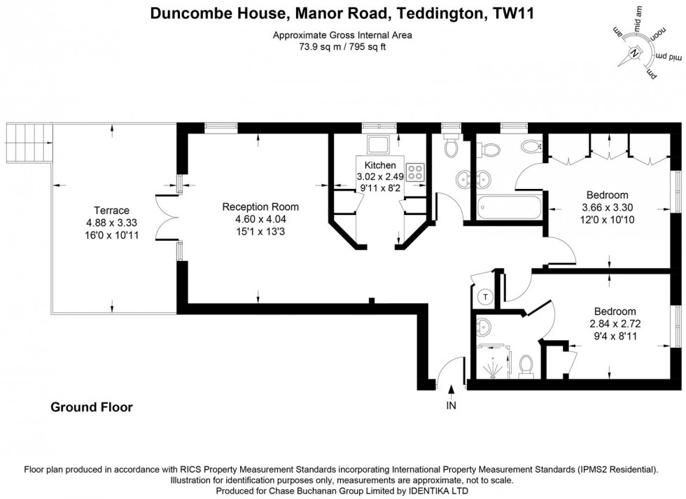 Floorplan for Manor Road, Teddington