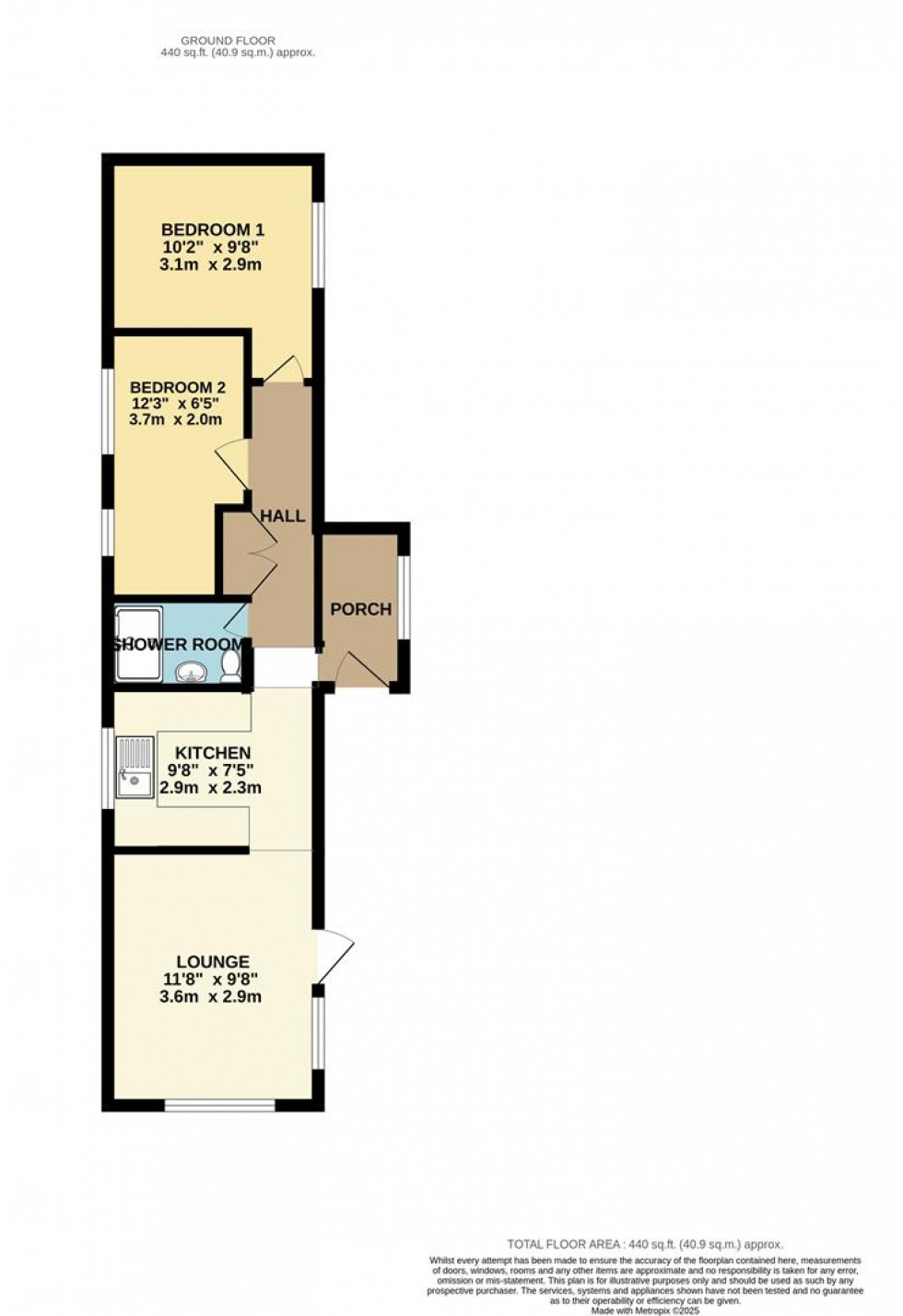 Floorplan for The Crescent Penton Park, Chertsey