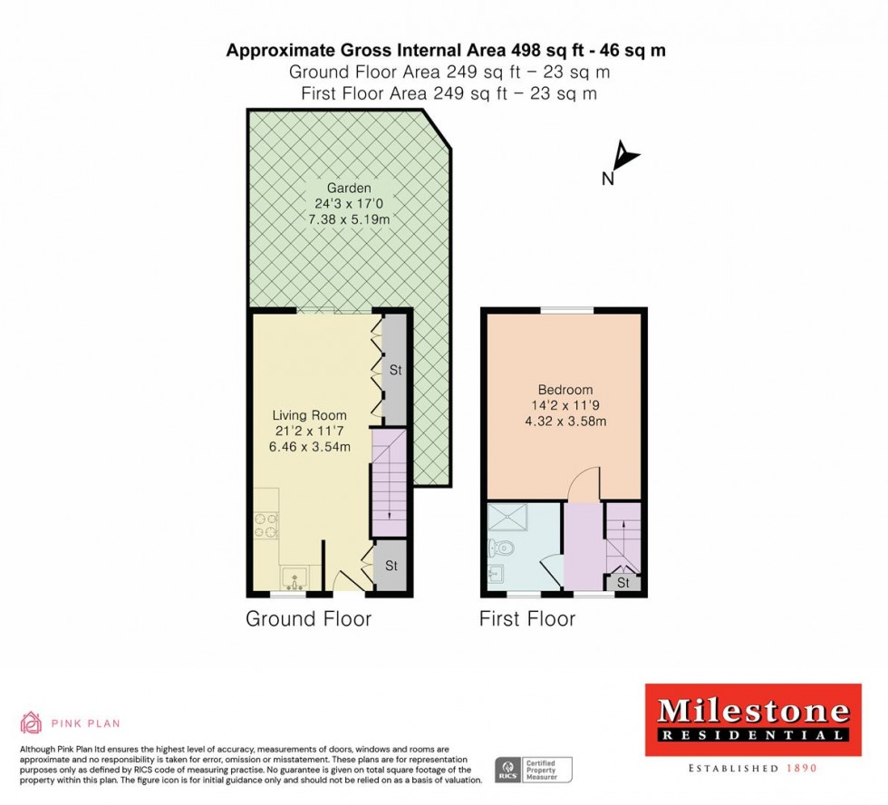 Floorplan for Chesterton Drive, Staines-Upon-Thames