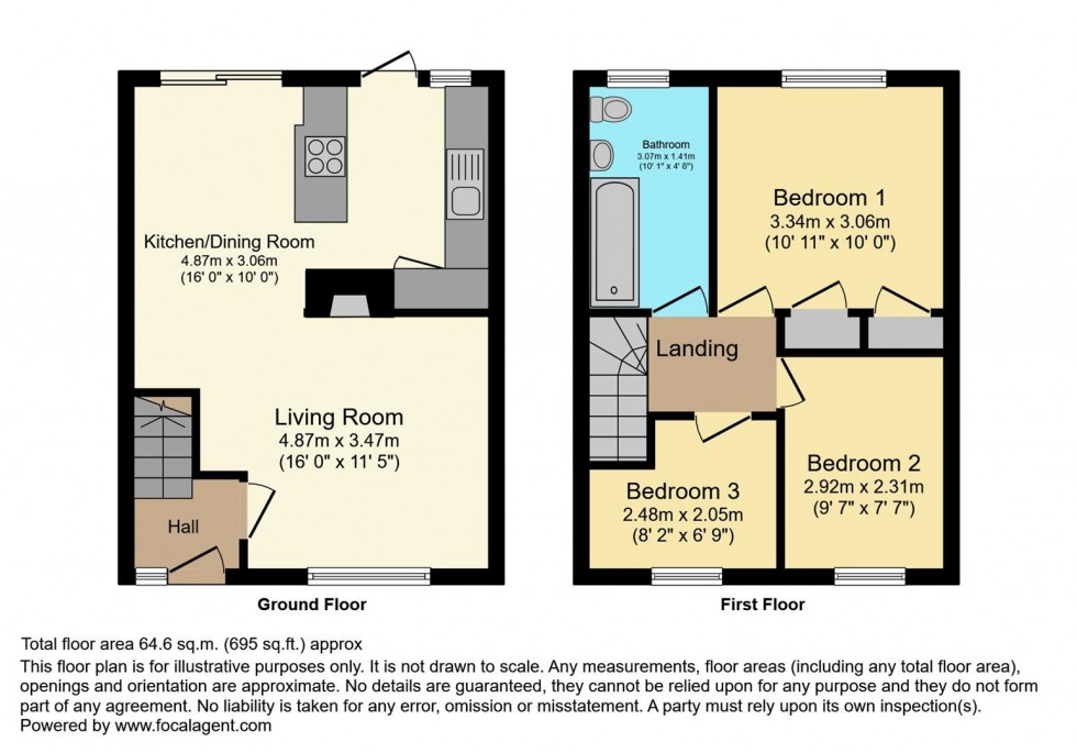 Floorplan for Third Cross Road, Twickenham
