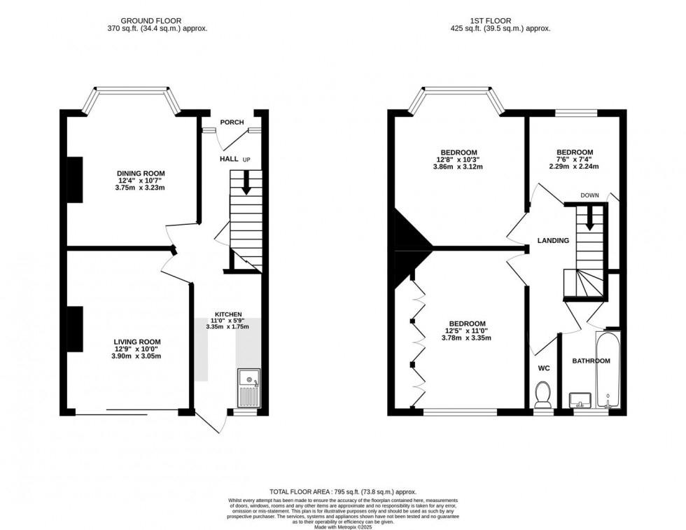 Floorplan for Whitton Dene, Isleworth