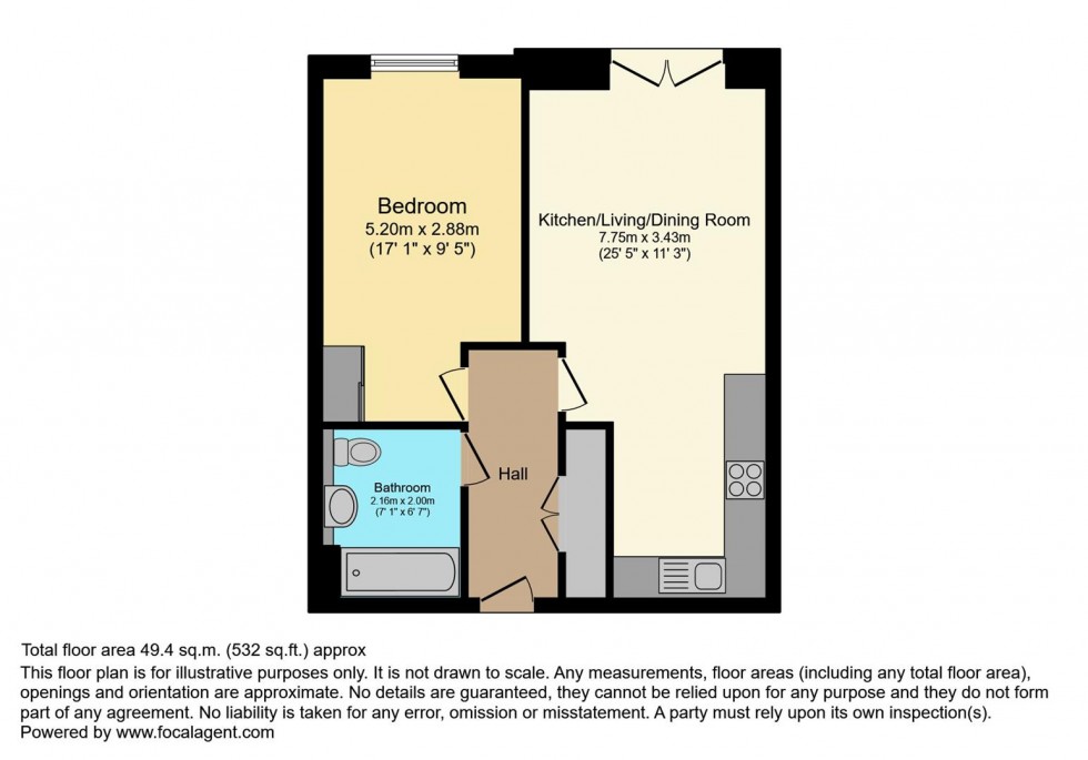 Floorplan for High Street, Twickenham