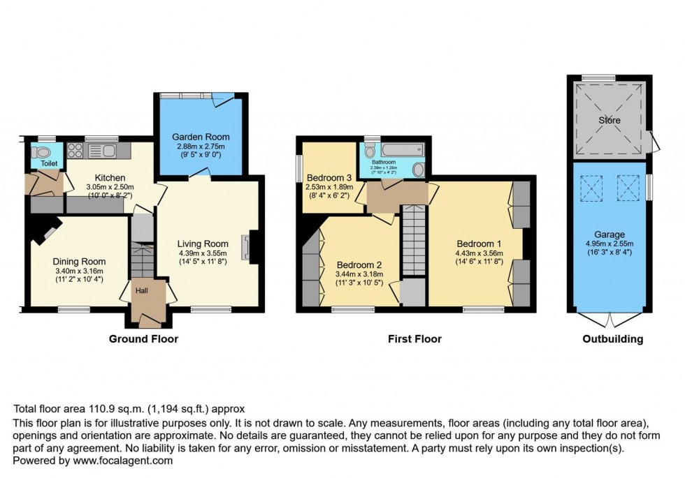 Floorplan for Dawes Avenue, Isleworth