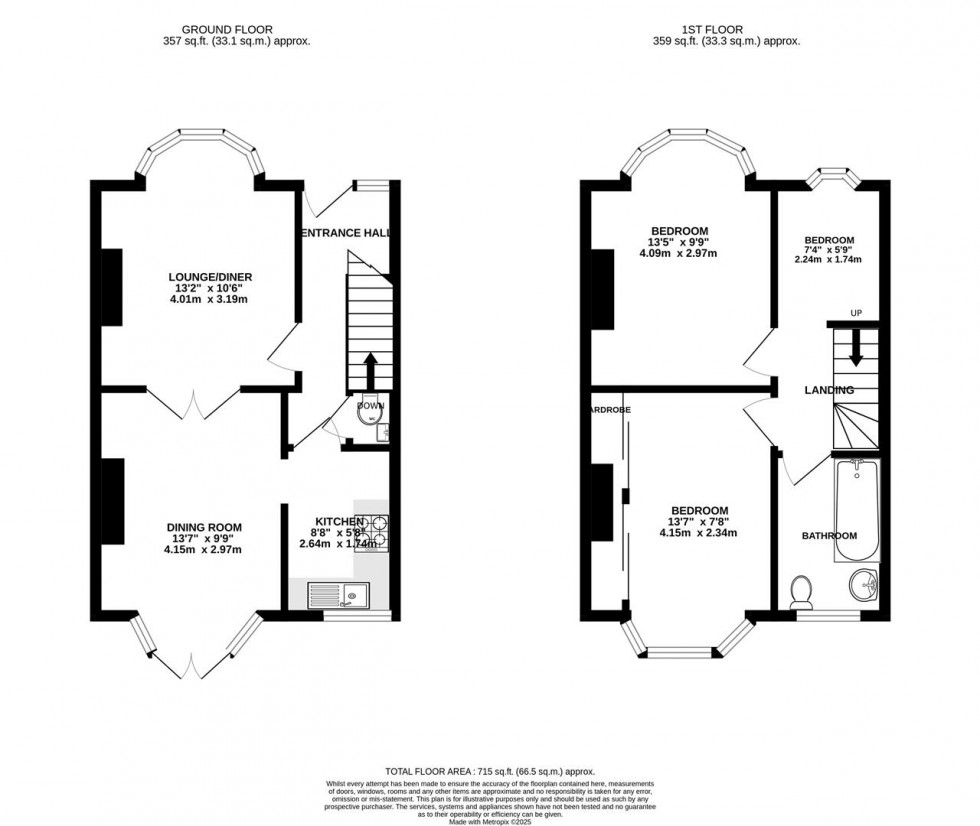 Floorplan for Kneller Road, Whitton