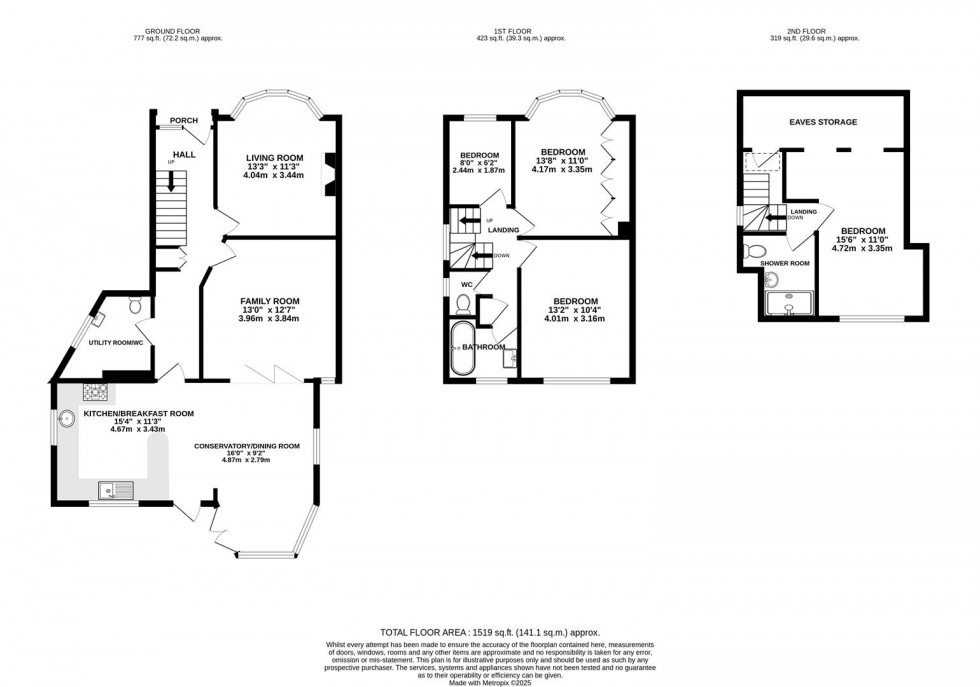 Floorplan for Old Manor Drive, Isleworth
