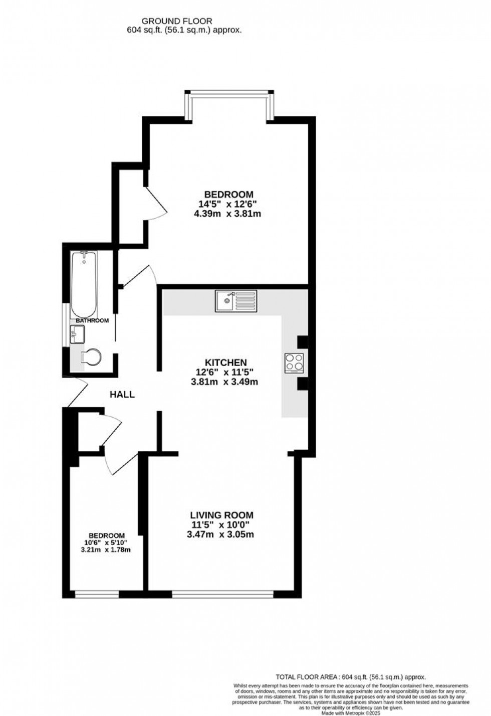 Floorplan for Whitton Road, Hounslow