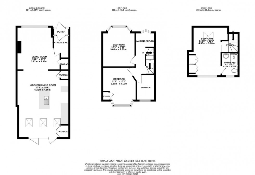 Floorplan for Wills Crescent, Whitton, Hounslow